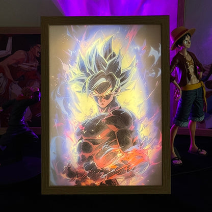 Super Saiyan Goku light Painting