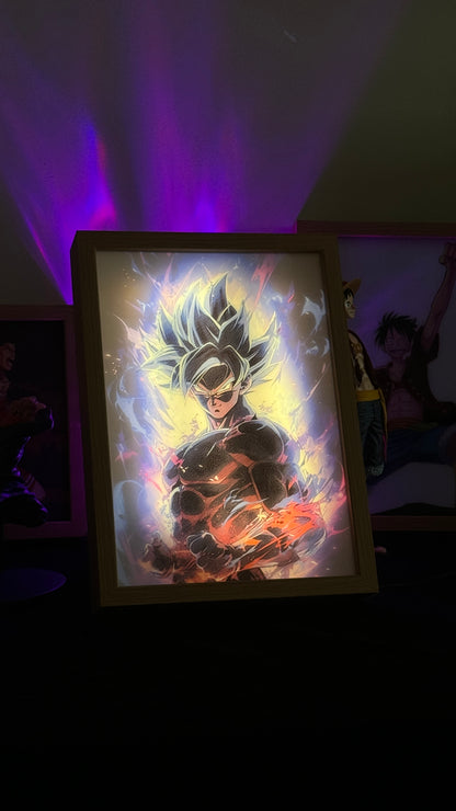 Super Saiyan Goku light Painting