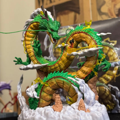 22cm Dragon Ball Shenron and Goku Figurine