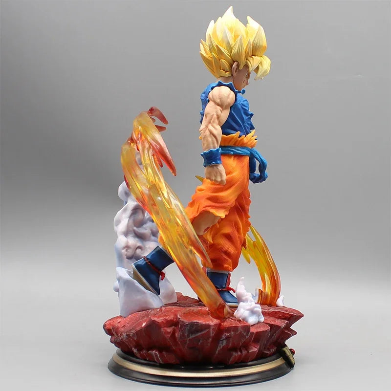 27cm Dragon Ball Z Super Saiyan Goku Anime Figurine Action Figures