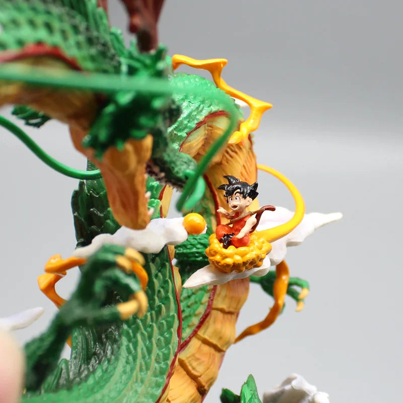 22cm Dragon Ball Shenron and Goku Figurine