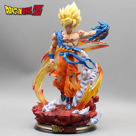 27cm Dragon Ball Z Super Saiyan Goku Anime Figurine Action Figures