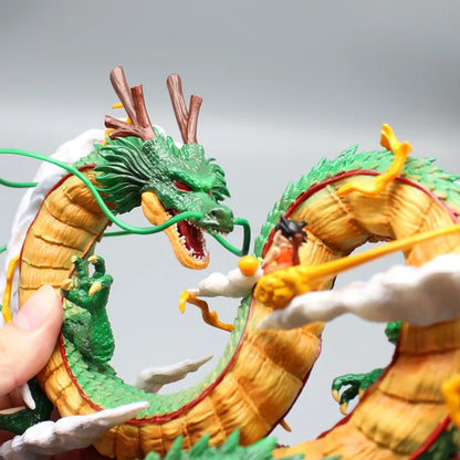 22cm Dragon Ball Shenron and Goku Figurine