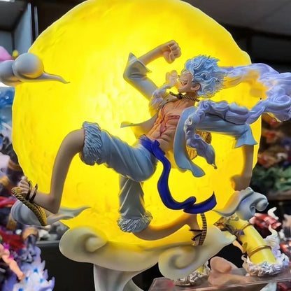 28cm One Piece “Sun God” Nika Monkey D. Luffy (Gear 5th) with Moon Light