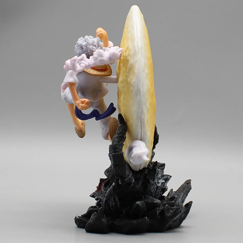 14cm One Piece “Sun God” Nika Monkey D. Luffy (Gear 5th) with Moon Light