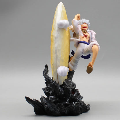 14cm One Piece “Sun God” Nika Monkey D. Luffy (Gear 5th) with Moon Light