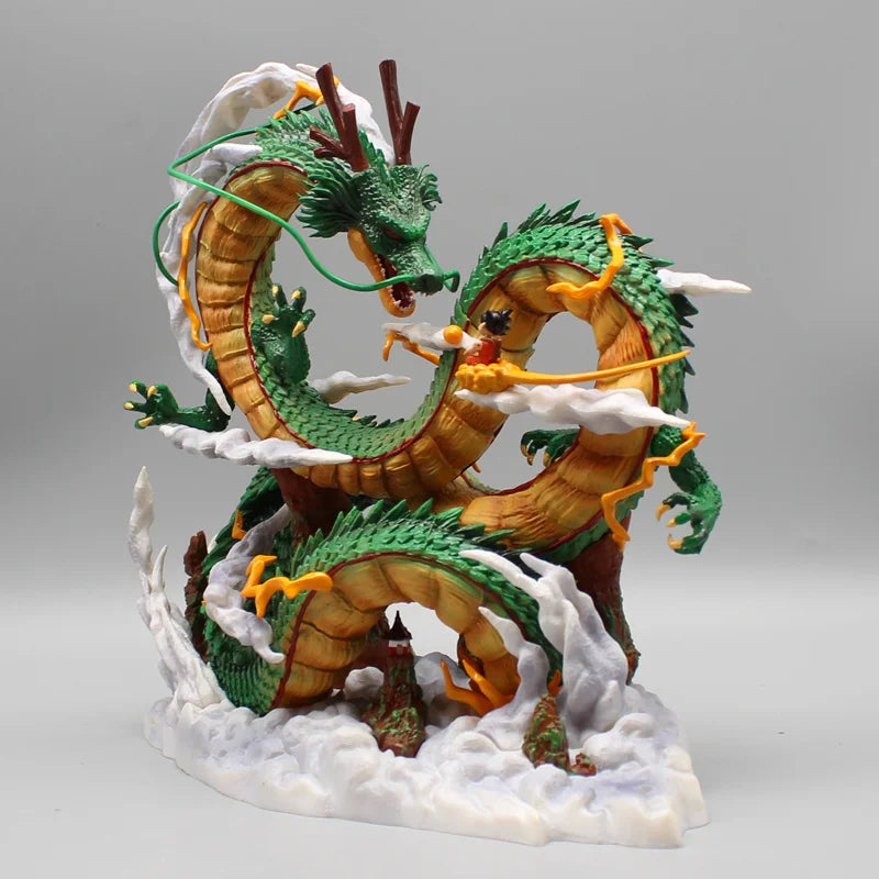 22cm Dragon Ball Shenron and Goku Figurine