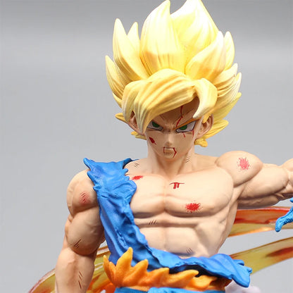 27cm Dragon Ball Z Super Saiyan Goku Anime Figurine Action Figures