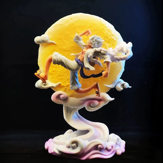 28cm One Piece “Sun God” Nika Monkey D. Luffy (Gear 5th) with Moon Light