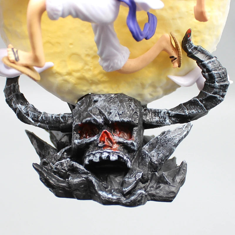 14cm One Piece “Sun God” Nika Monkey D. Luffy (Gear 5th) with Moon Light