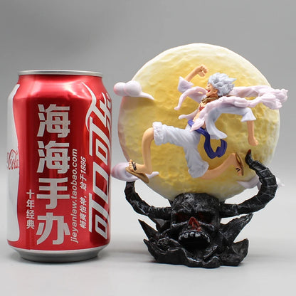 14cm One Piece “Sun God” Nika Monkey D. Luffy (Gear 5th) with Moon Light