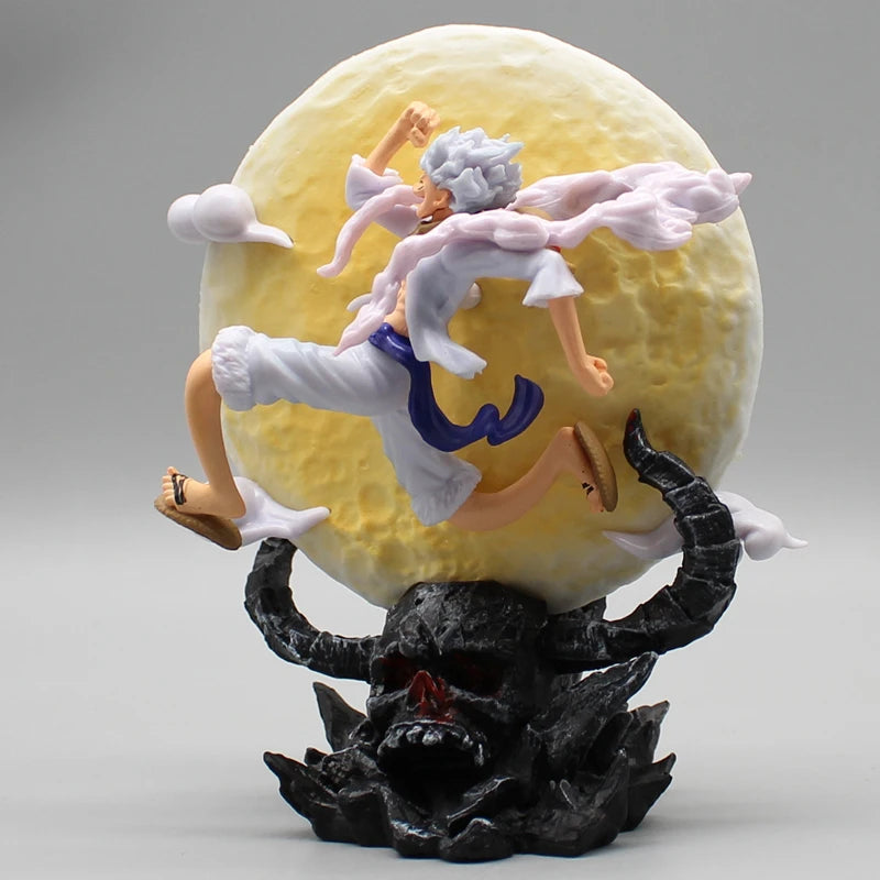 14cm One Piece “Sun God” Nika Monkey D. Luffy (Gear 5th) with Moon Light