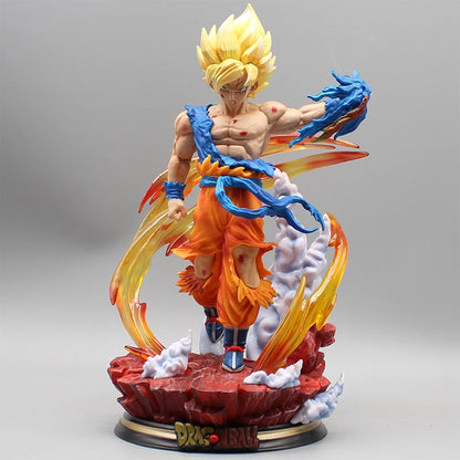 27cm Dragon Ball Z Super Saiyan Goku Anime Figurine Action Figures