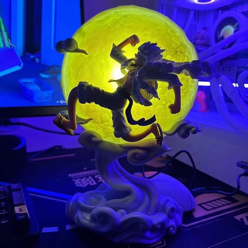 28cm One Piece “Sun God” Nika Monkey D. Luffy (Gear 5th) with Moon Light