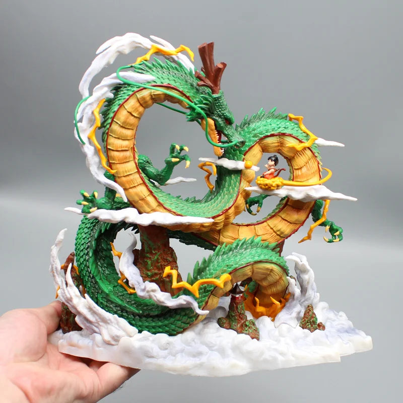 22cm Dragon Ball Shenron and Goku Figurine