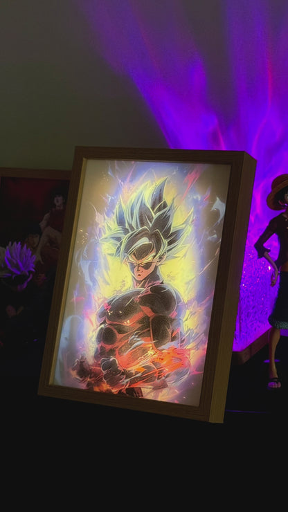 Super Saiyan Goku light Painting